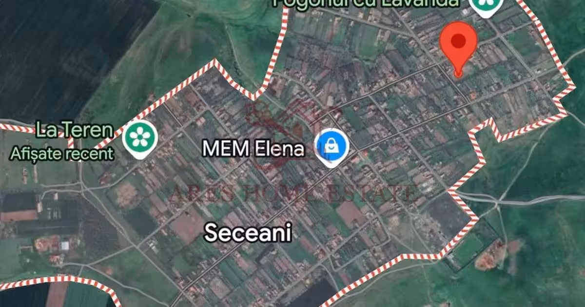 Teren Construcții intravilan de vânzare de 4393 mp, în Seceani