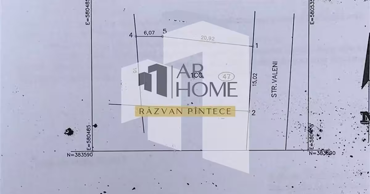 Teren Construcții intravilan de vânzare de 407 mp, în zona Ultracentral, Ploiești