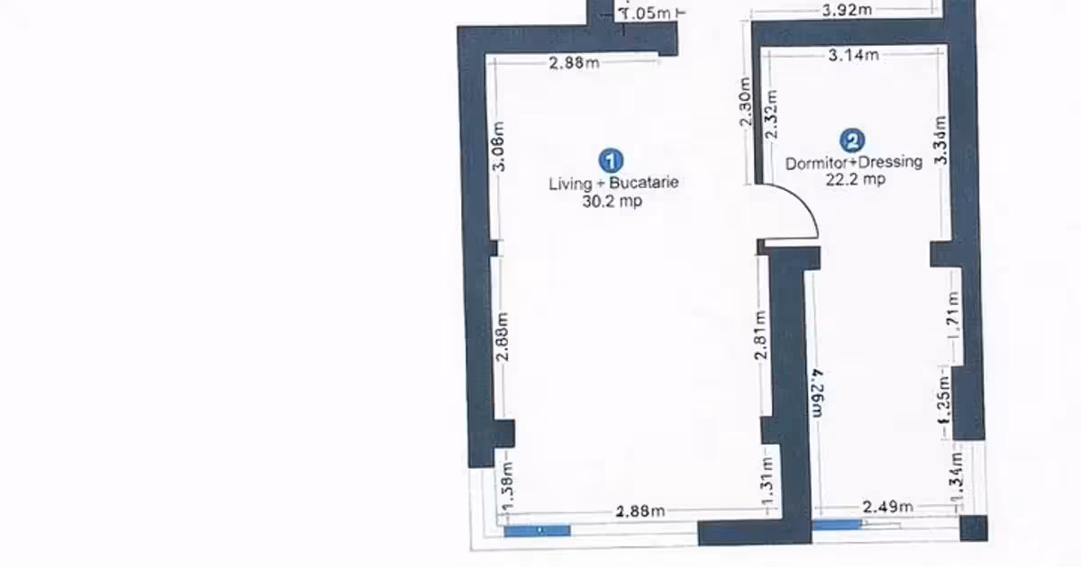 Apartament de vânzare cu 2 camere în zona Pipera, Sector 1