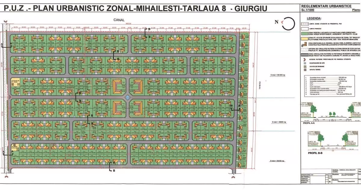 Teren agricol intravilan de vânzare de 150000 mp, în Mihăilești