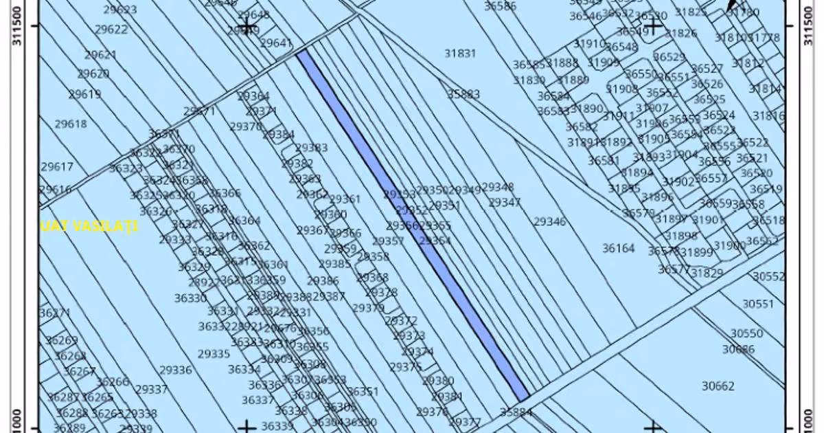 Teren Construcții intravilan de vânzare de 7500 mp, în Vasilați
