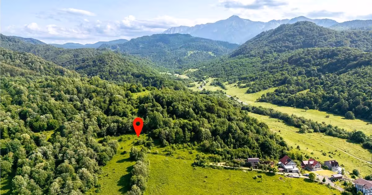 Teren Construcții extravilan de vânzare de 8800 mp, în Râșnov
