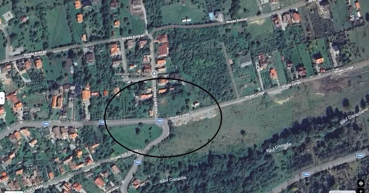 Teren Construcții intravilan de vânzare de 1000 mp, în Cisnădioara