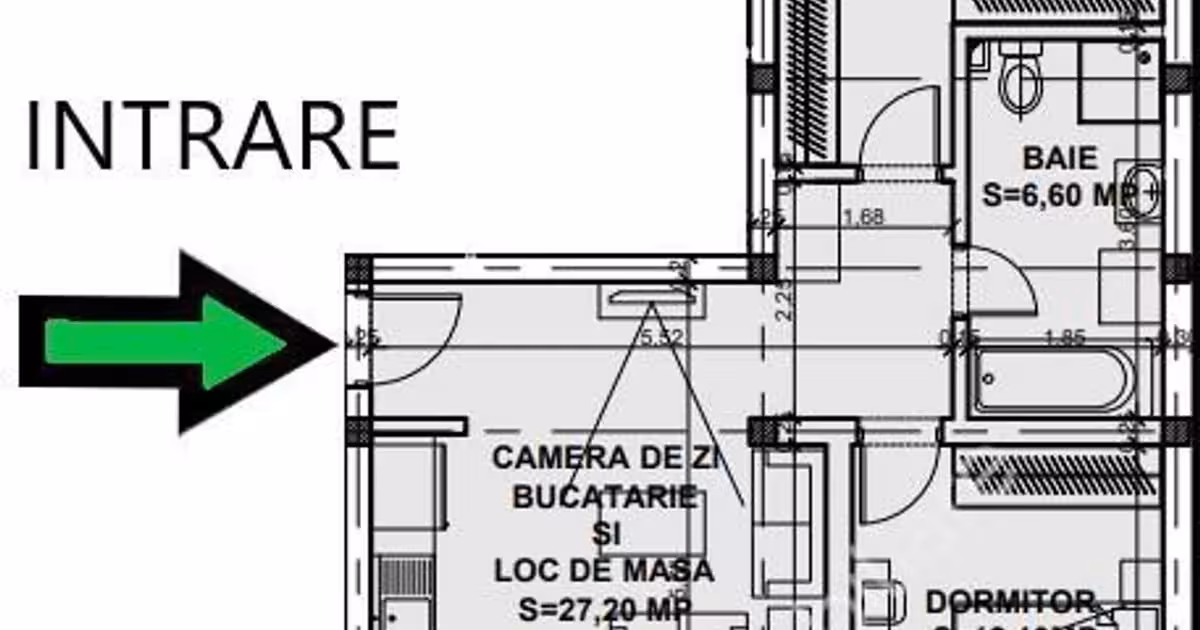 Apartament de vânzare cu 3 camere în zona Exterior Sud, Sibiu