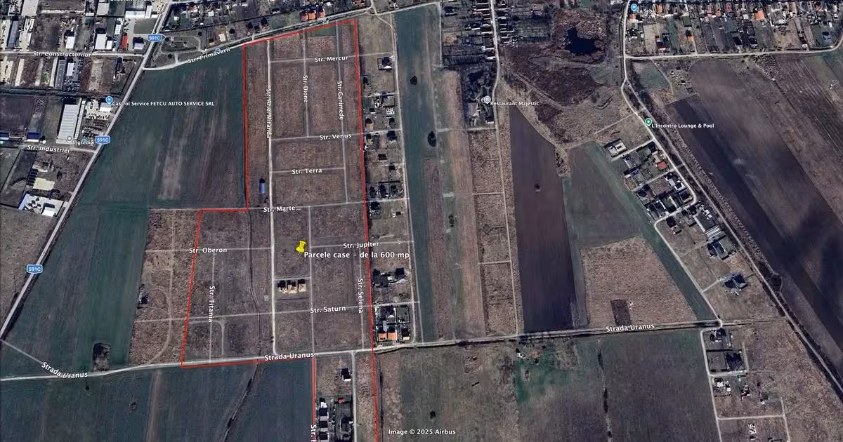 Teren Construcții intravilan de vânzare de 600 mp, în Săcălaz