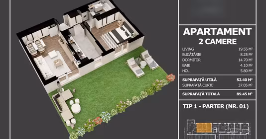 Apartament Popești-Leordeni