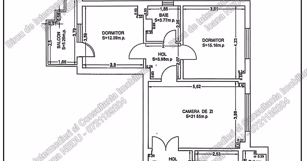 Apartament de vânzare cu 3 camere, mobilat în zona Capitol, Constanța