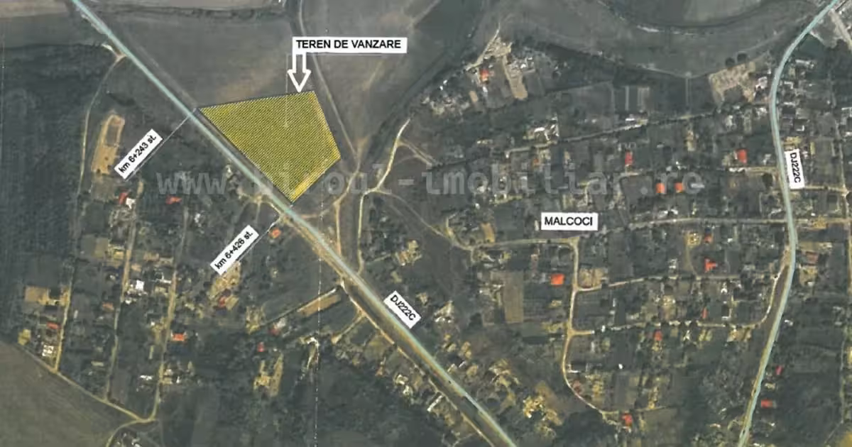 Teren Construcții intravilan de vânzare de 17000 mp, în Malcoci