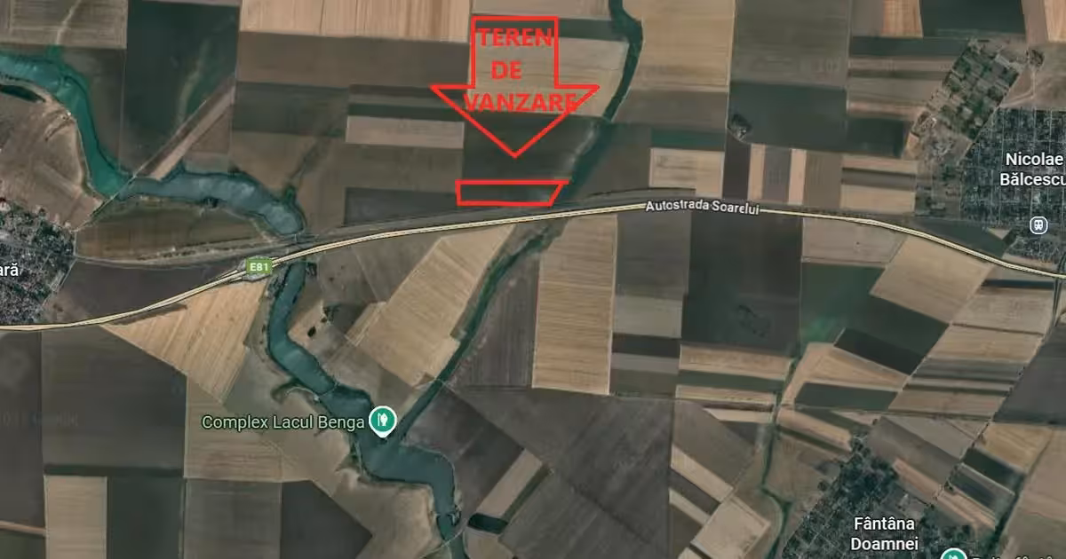 Teren agricol extravilan de vânzare de 50000 mp, în Ileana