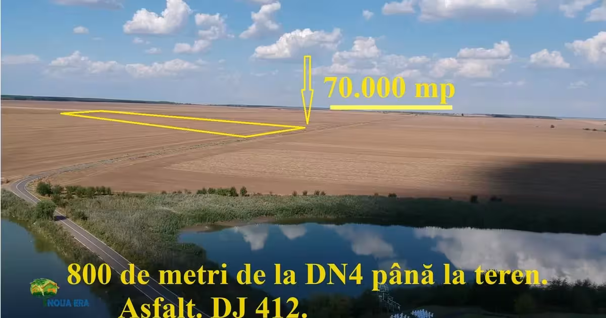 Teren Construcții intravilan de vânzare de 69000 mp, în Frumușani