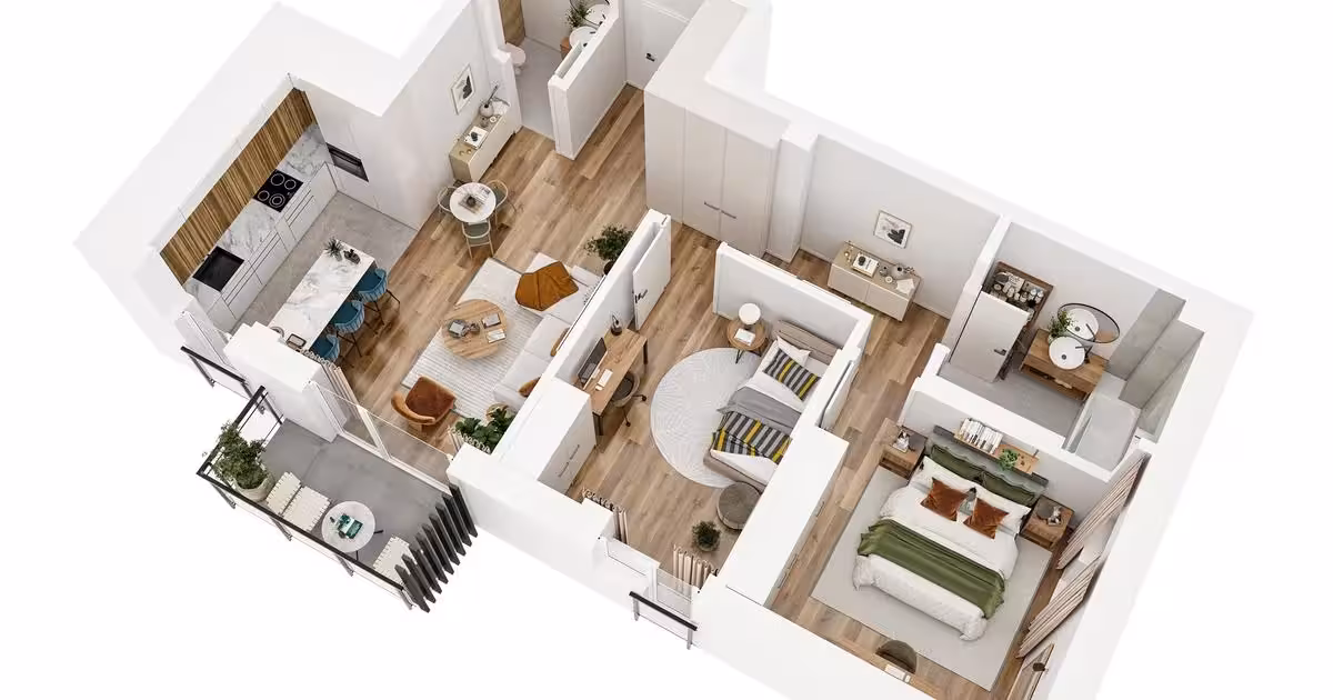 Apartament de vânzare cu 3 camere în Baciu