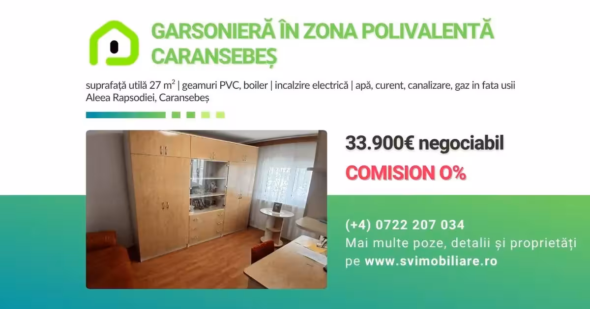 Garsonieră de vânzare în Caransebeș