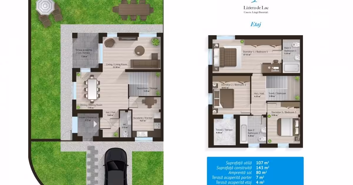 Duplex de vânzare cu 4 camere în zona Est, Sector 3