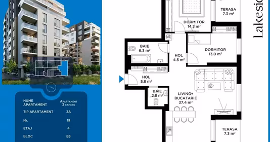 Apartament Bucureștii Noi