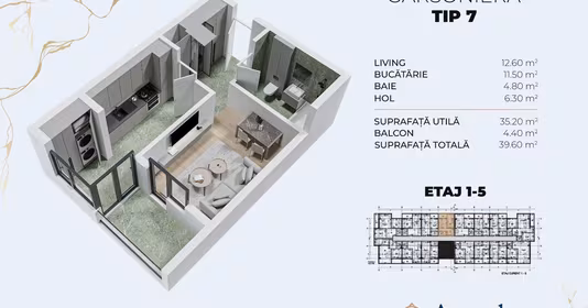 Garsonieră Central
