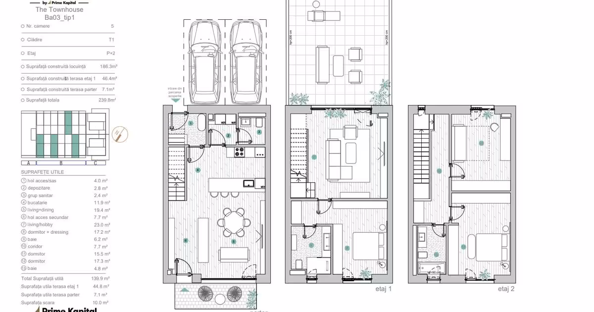 Duplex de vânzare cu 5 camere în zona Pipera, Sector 1