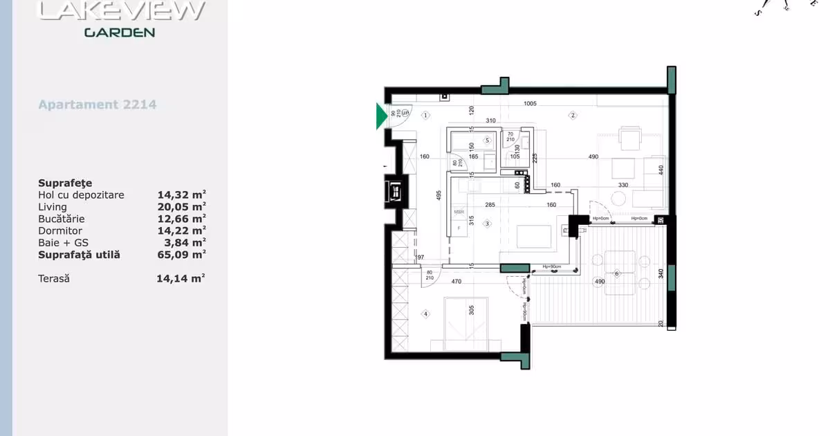 Apartament de vânzare cu 2 camere în zona Băneasa, Sector 1