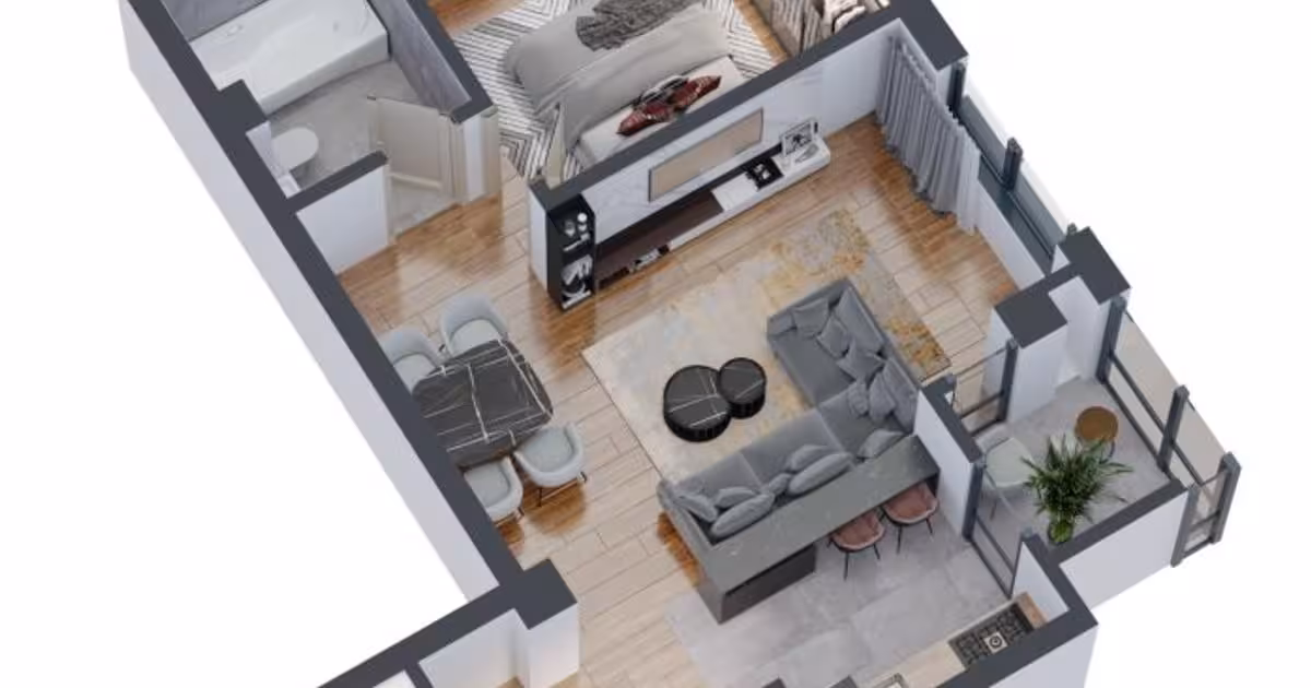 Apartament de vânzare cu 2 camere în zona Dacia, Iași