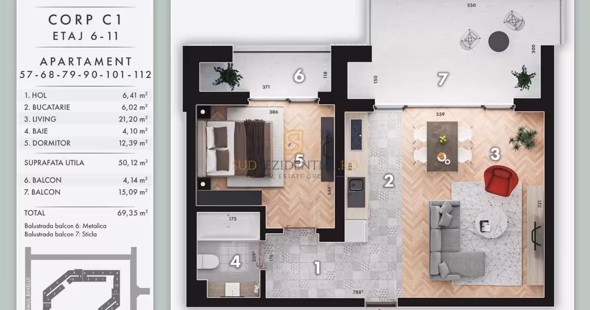 Apartament de vânzare cu 2 camere în zona Berceni, Sector 4