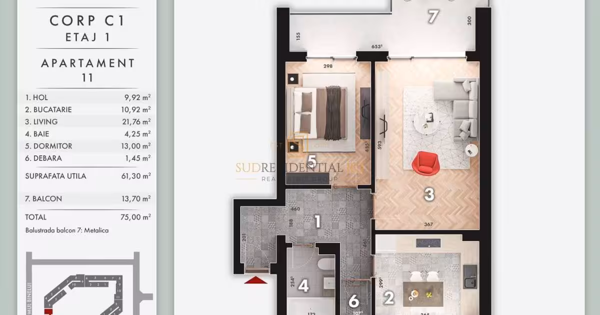 Apartament de vânzare cu 2 camere în zona Metalurgiei, Sector 4