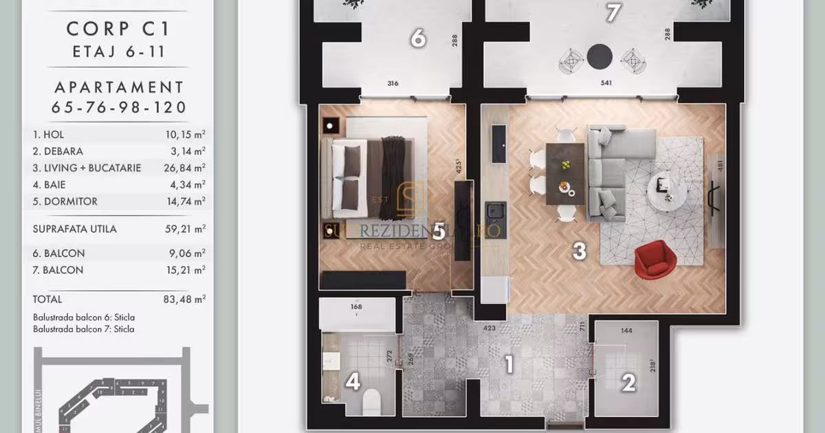 Apartament de vânzare cu 2 camere în zona Metalurgiei, Sector 4