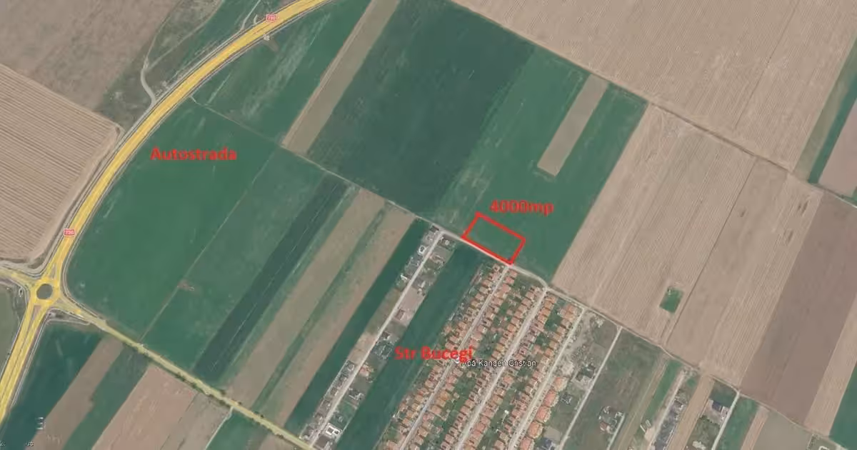 Teren Construcții extravilan de vânzare de 4000 mp, în Cristian