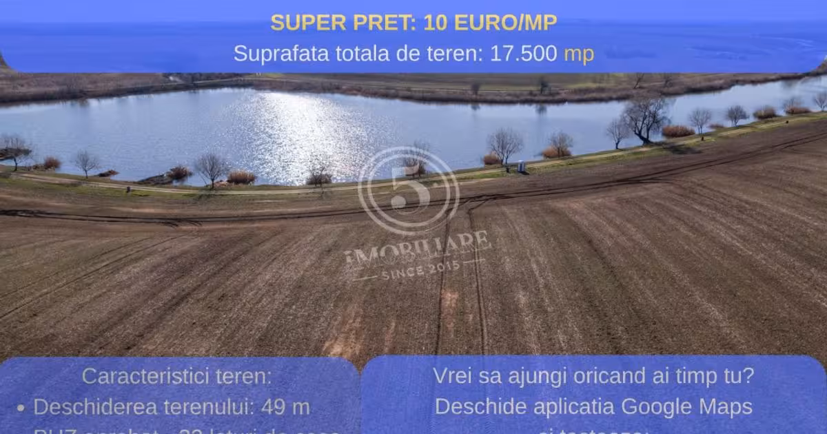 Teren Construcții intravilan de vânzare de 17500 mp, în Frumușani
