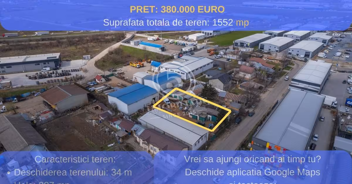 Spațiu industrial de vânzare de 287.00 mp, în Chitila