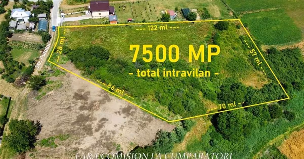 Teren Construcții intravilan de vânzare de 7500 mp, în zona Râureni, Râmnicu Vâlcea