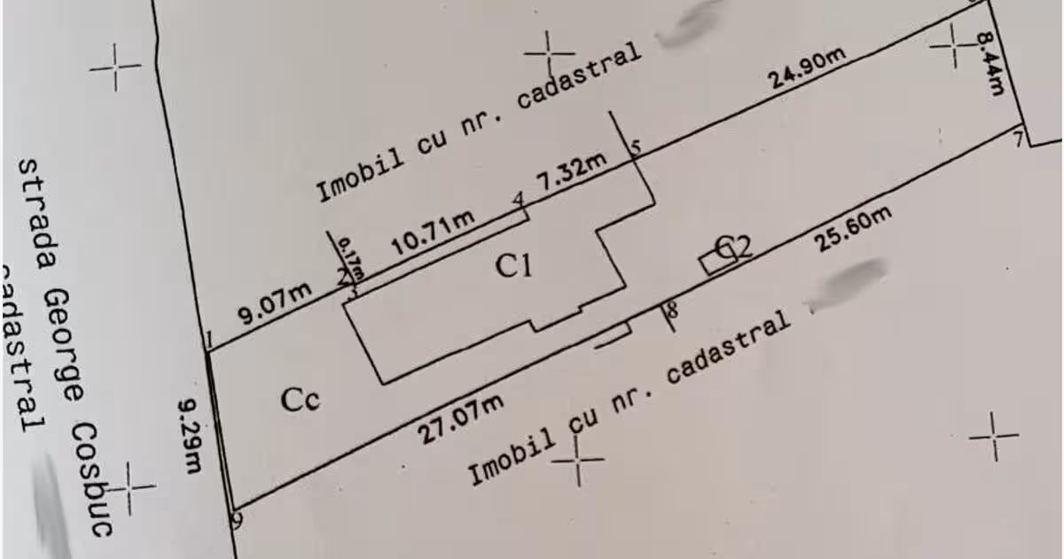 Teren Construcții intravilan de vânzare de 450 mp, în zona Bd. Coșbuc, Galați