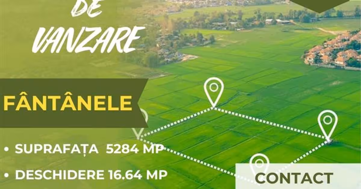 Teren Construcții intravilan de vânzare de 5284 mp, în zona 9 Mai, Bacău