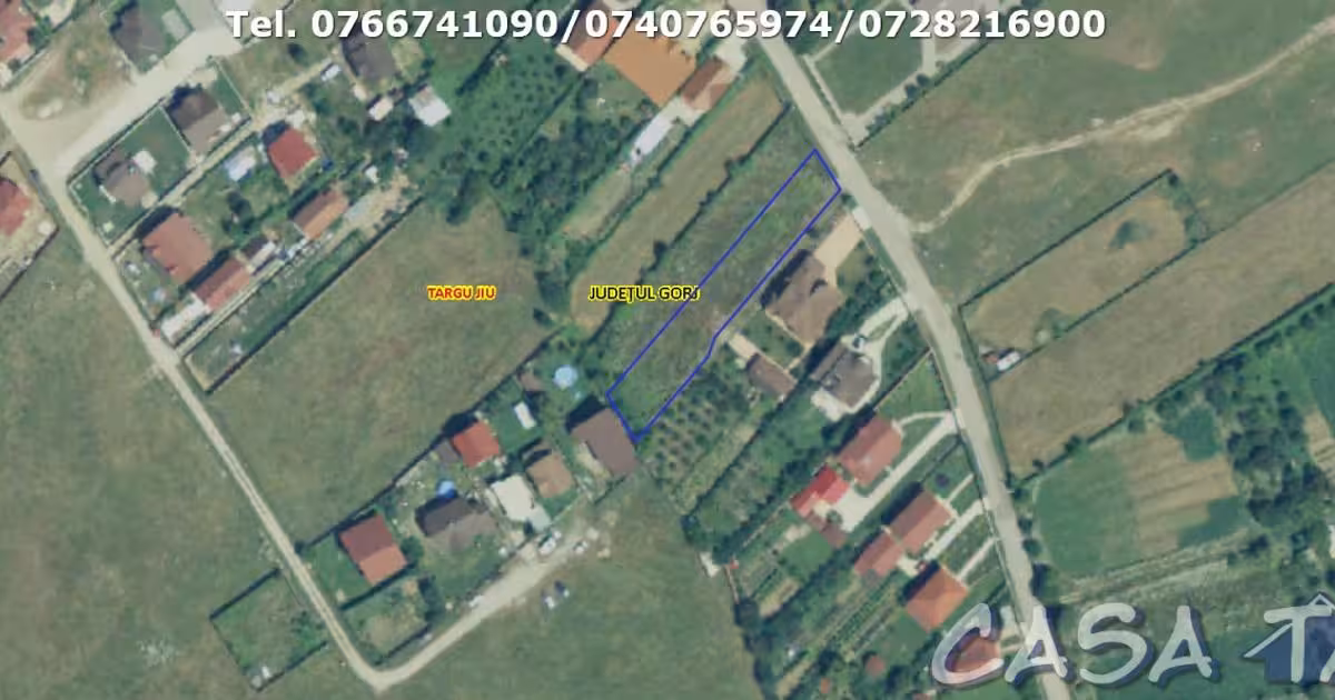 Teren Construcții intravilan de vânzare de 2266 mp, în zona Central, Târgu Jiu