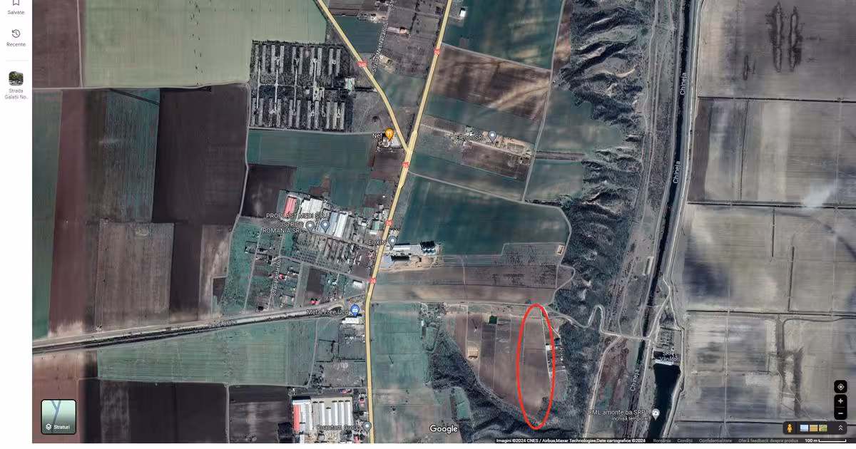 Teren Construcții extravilan de vânzare de 500 mp, în Vânători