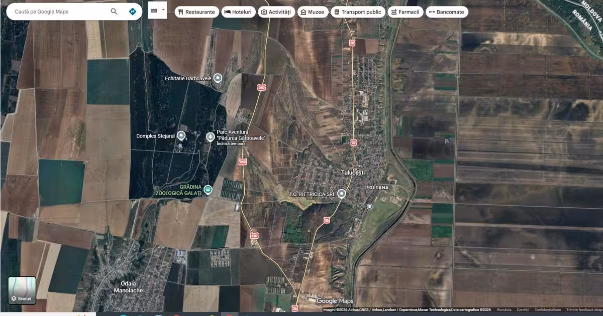 Teren Construcții extravilan de vânzare de 3800 mp, în Tulucești