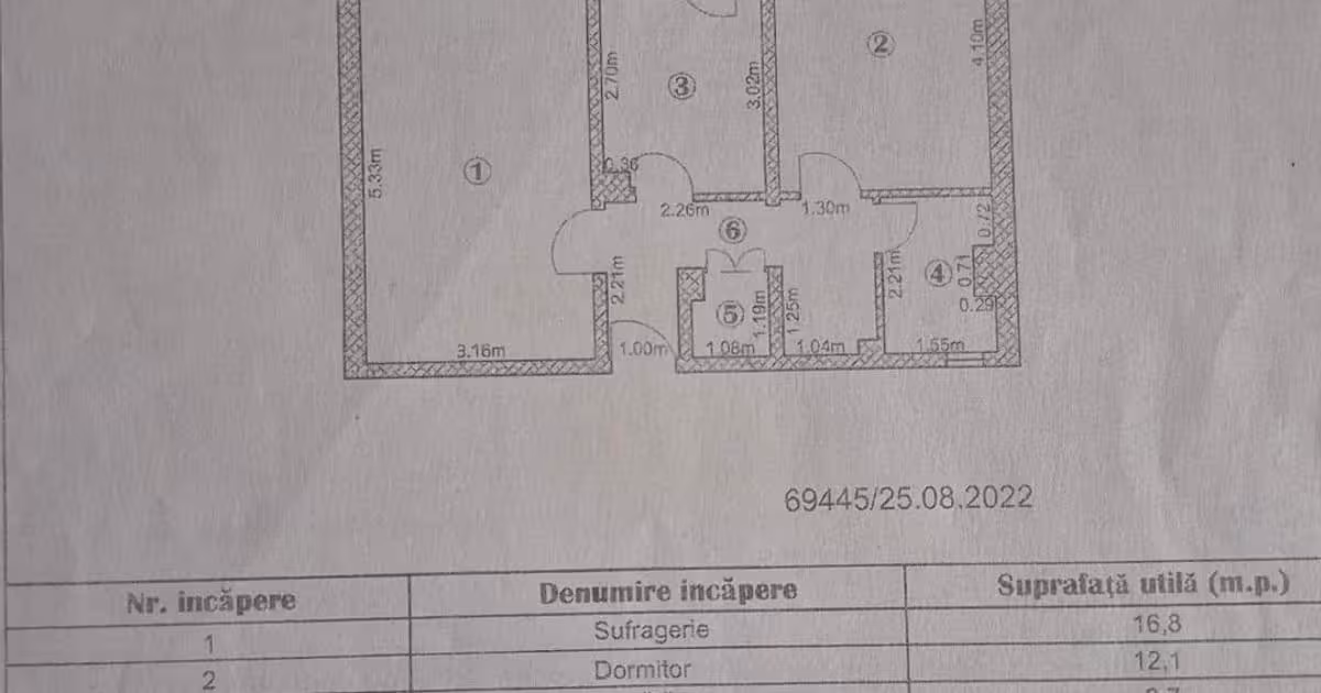 Apartament de vânzare cu 2 camere în zona Micro 20, Galați