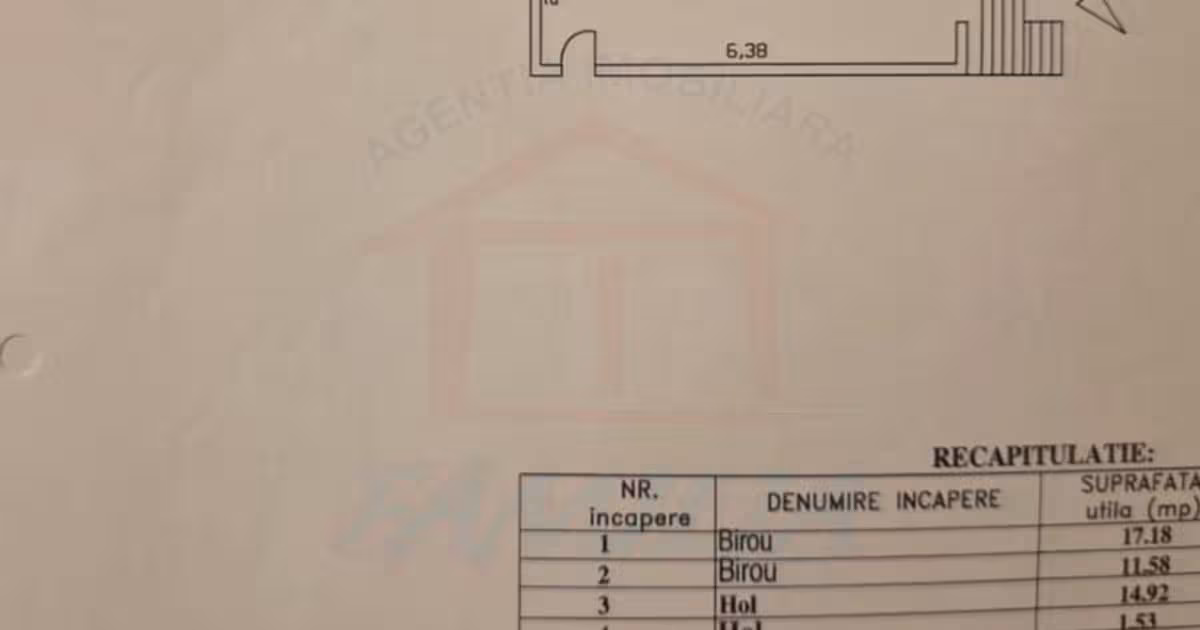 Apartament de vânzare cu 2 camere în zona Central, Galați