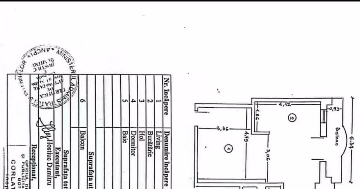 Apartament de vânzare cu 2 camere în zona Central, Botoșani