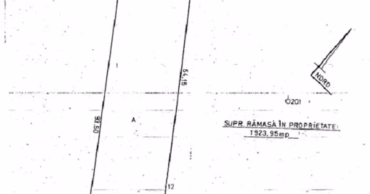 Teren Construcții intravilan de vânzare de 1925 mp, în zona Central, Botoșani