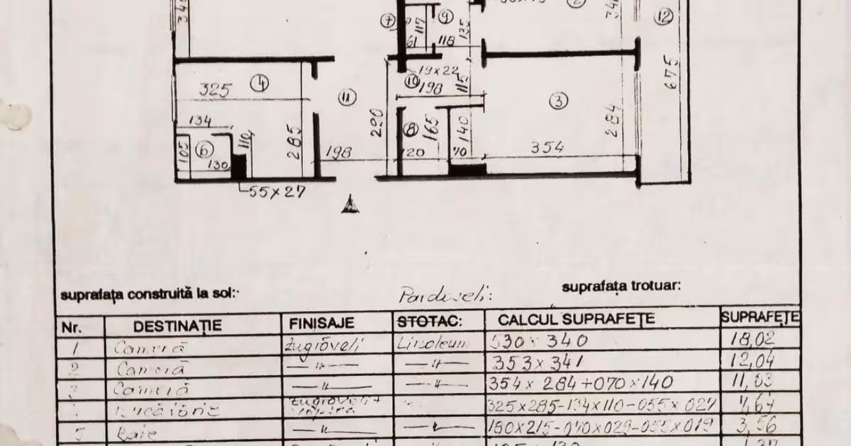 Apartament de vânzare cu 3 camere în zona Prundu, Pitești