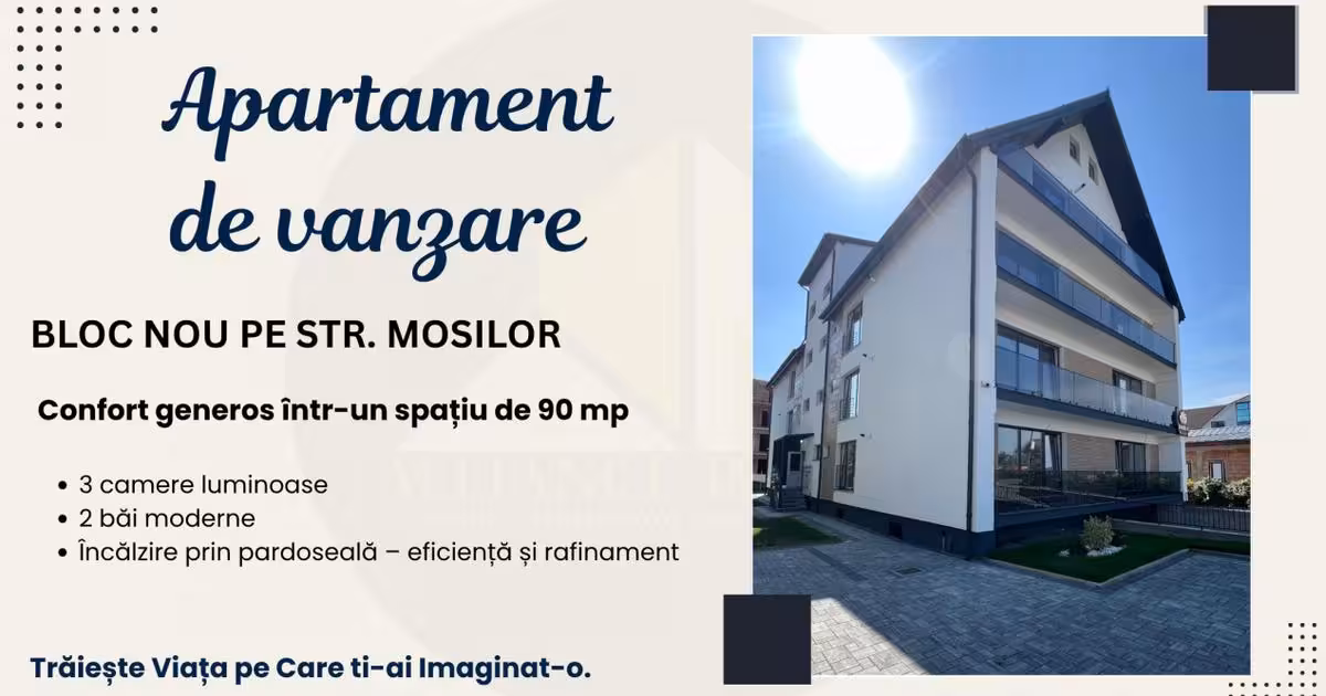 Apartament de vânzare cu 3 camere în zona Sud-Vest, Bistrița