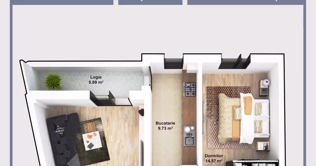 Apartament de vânzare cu 2 camere în zona Militari, Sector 6