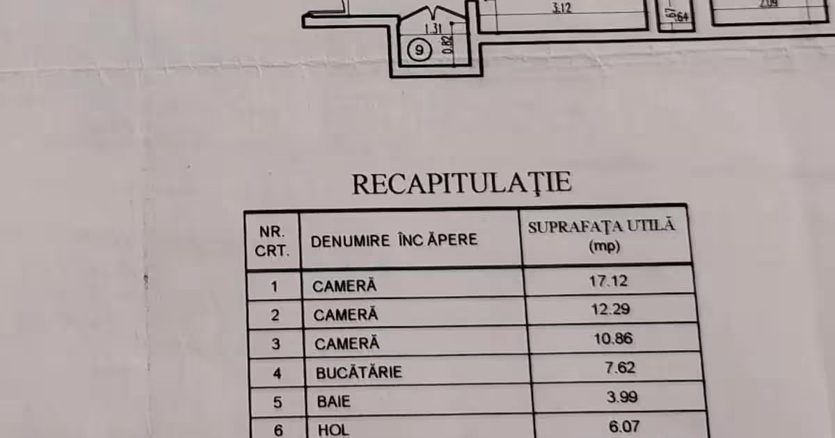 Apartament de vânzare cu 3 camere în zona Liviu Rebreanu, Sector 3