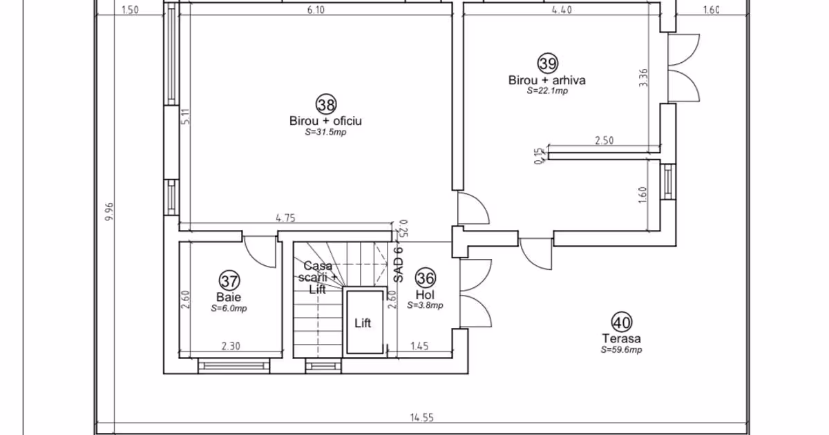 Penthouse de vânzare cu 2 camere în Ghiroda