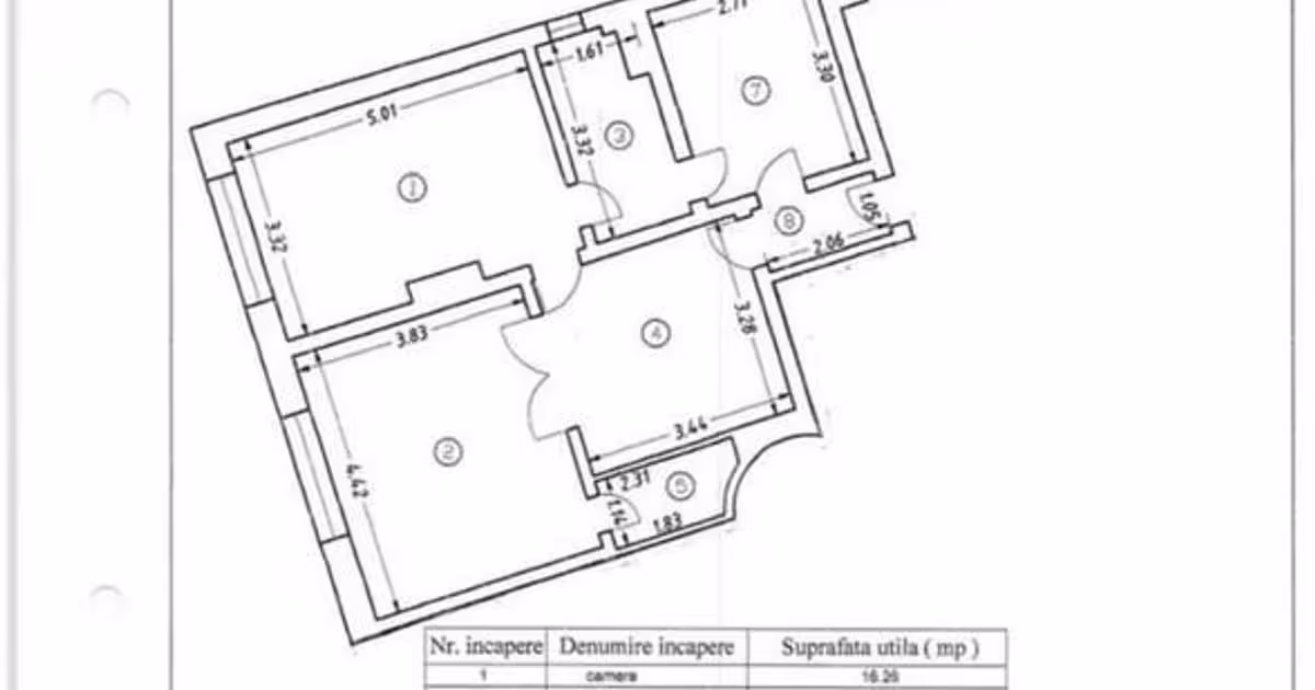 Apartament de vânzare cu 3 camere în zona Ultracentral, Constanța