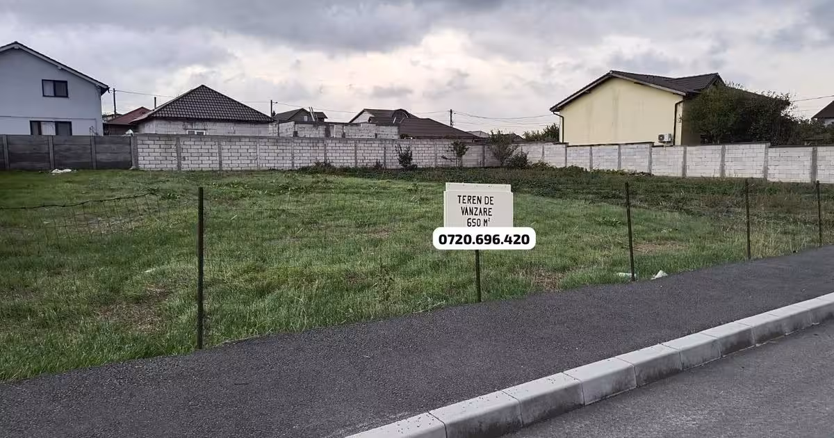 Teren Construcții de vânzare de 649 mp, în Cumpăna