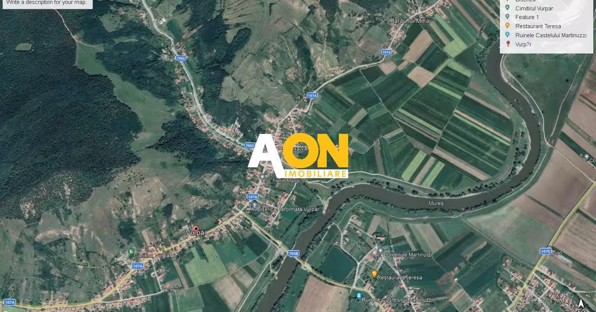 Teren Construcții intravilan de vânzare de 4400 mp, în Vințu de Jos