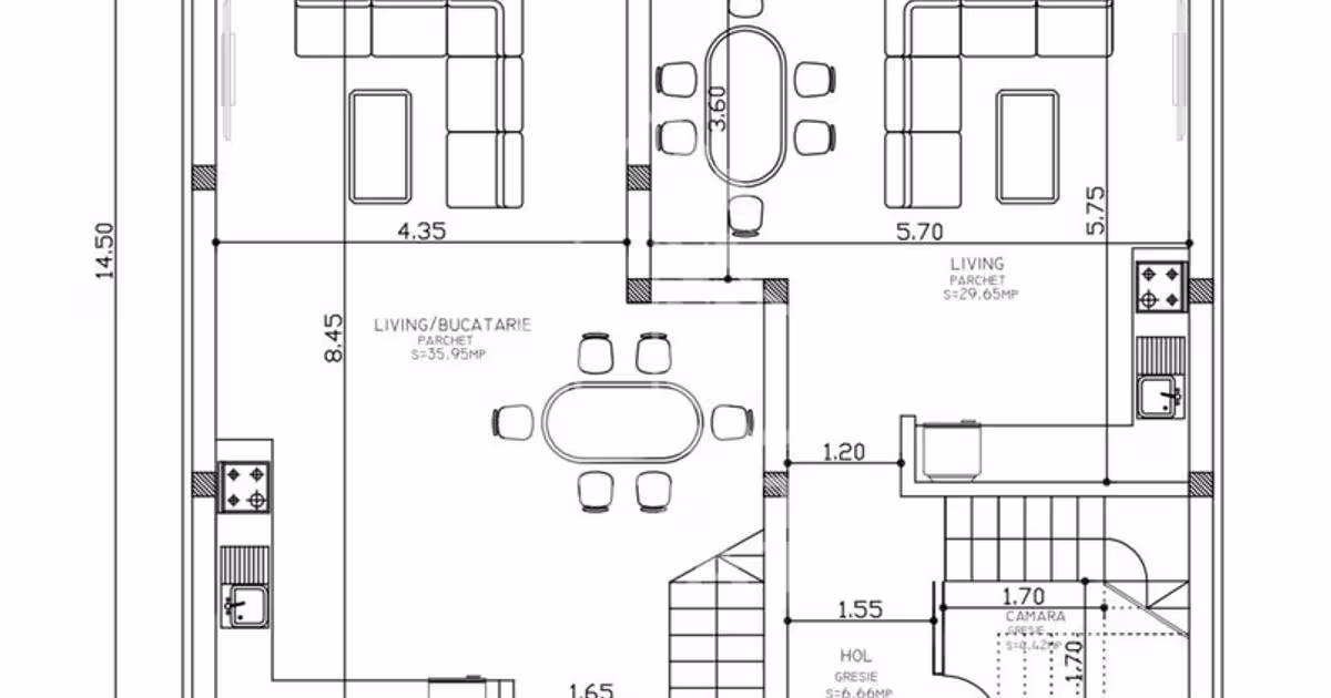 Duplex de vânzare cu 4 camere în Giroc