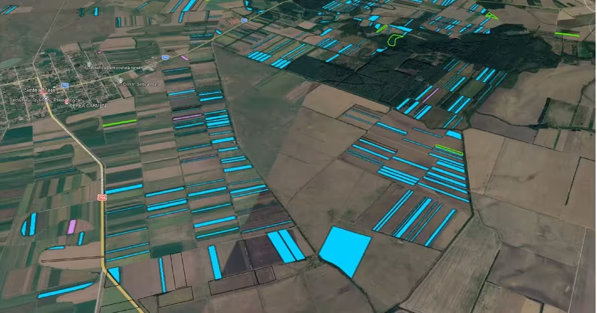 Teren agricol extravilan de vânzare de 3400000 mp, în Sintea Mare