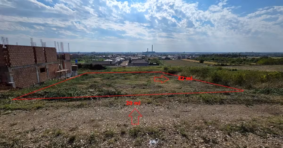 Teren Construcții intravilan de vânzare de 841 mp, în zona Oncea, Oradea