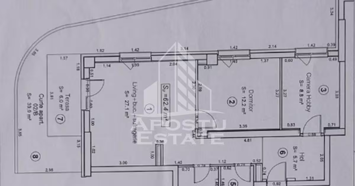 Apartament de vânzare cu 3 camere, mobilat în zona Tipografilor, Timișoara